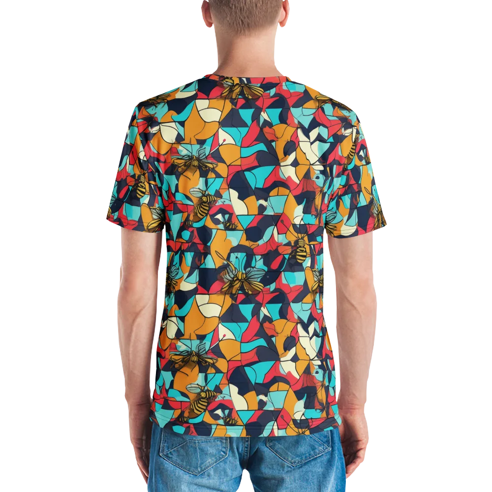 Pollinator Prism on Men's Crew Neck T-Shirt — Back