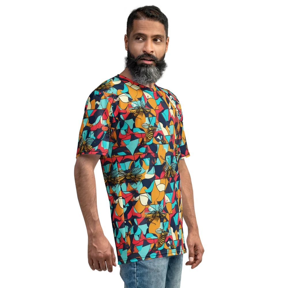 Pollinator Prism on Men's Crew Neck T-Shirt — Right