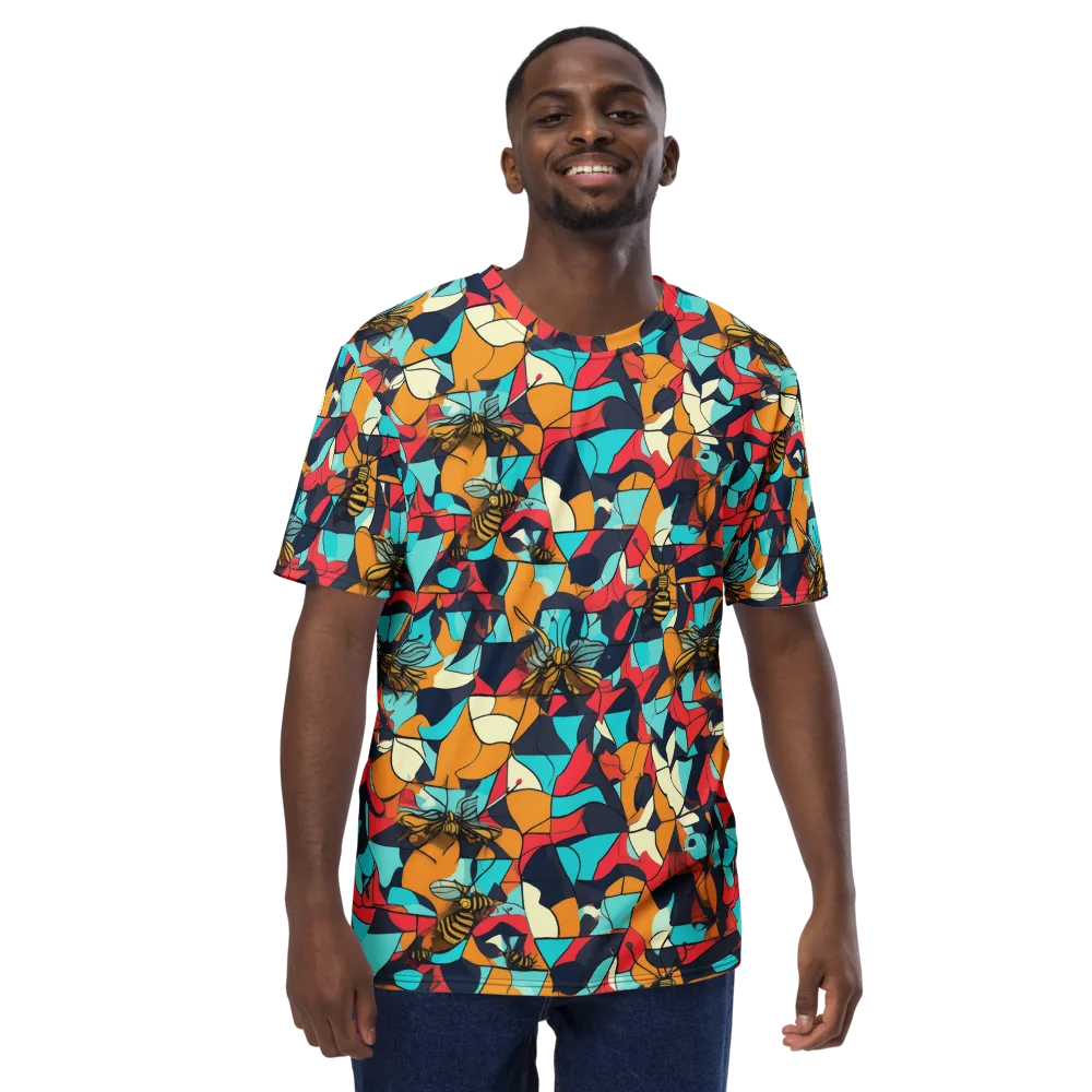 Pollinator Prism on Men's Crew Neck T-Shirt — Front