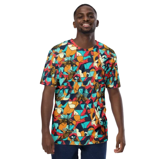 Pollinator Prism on a Men's Crew Neck T-Shirt
