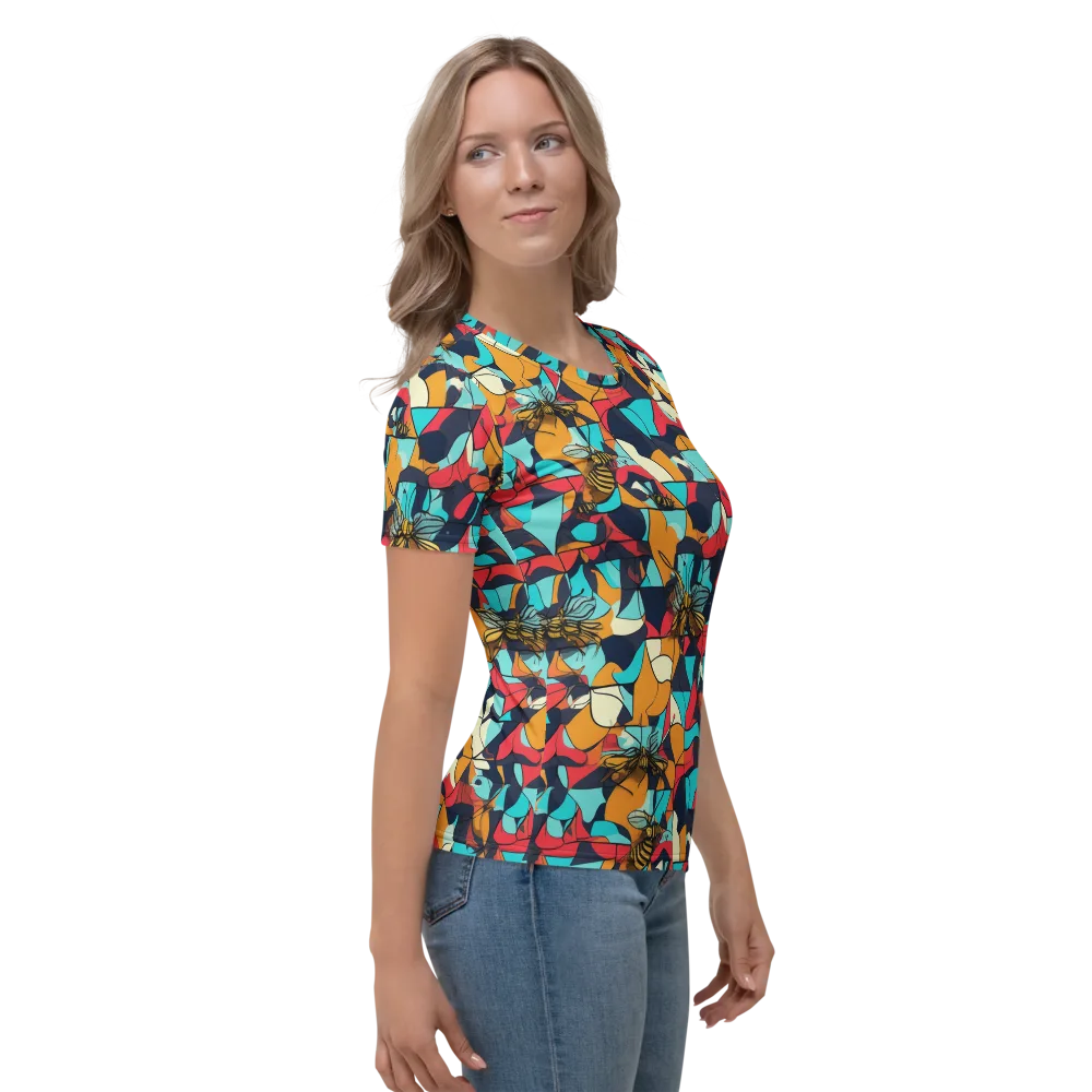 Pollinator Prism on Women's Crew Neck T-Shirt — Right