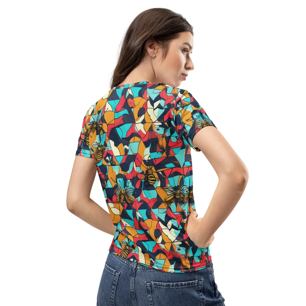 Pollinator Prism on Women's Crew Neck T-Shirt — Back