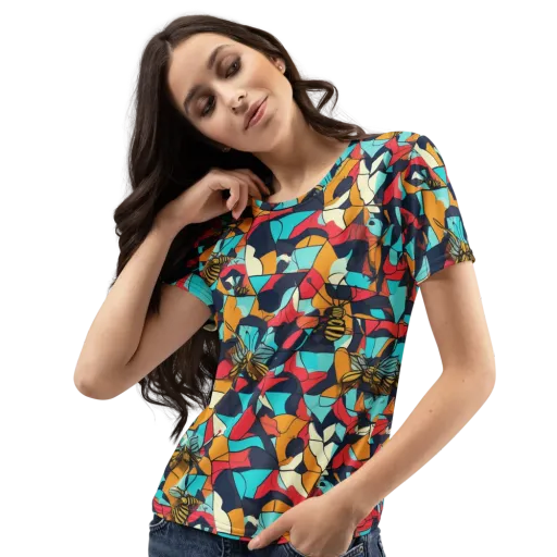 Pollinator Prism on a Women's Crew Neck T-Shirt