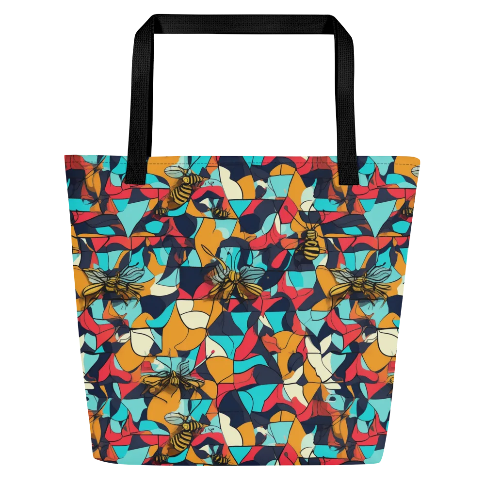 Pollinator Prism on Large Tote Bag W/ Pocket — Front