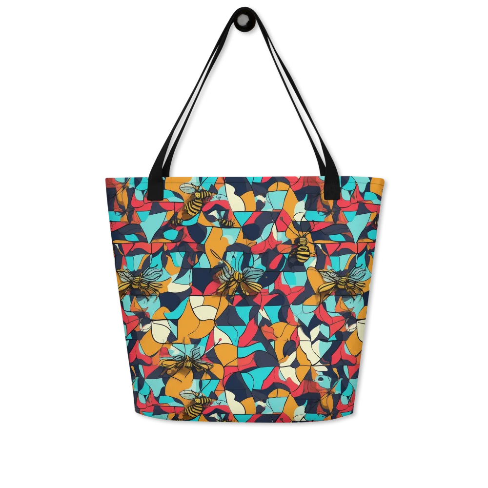 Pollinator Prism on Large Tote Bag W/ Pocket — Front