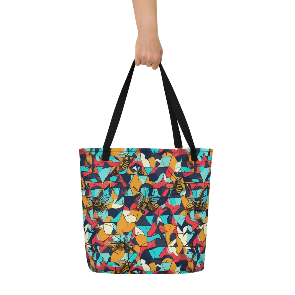 Pollinator Prism on Large Tote Bag W/ Pocket — Front