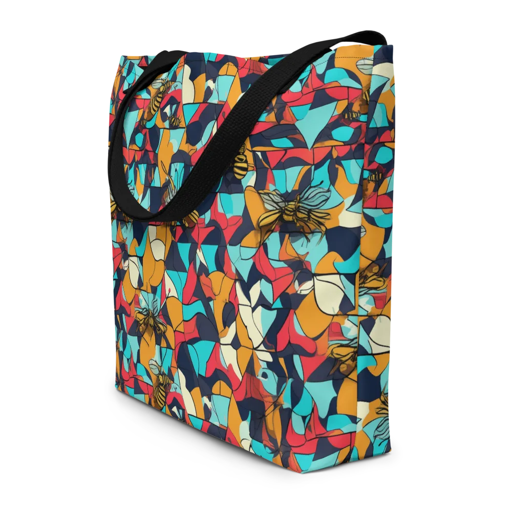 Pollinator Prism on Large Tote Bag W/ Pocket — Front