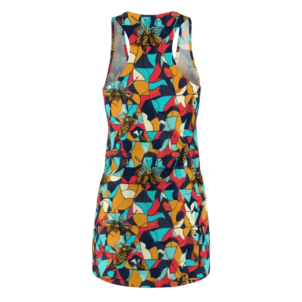 Pollinator Prism on Racerback Dress — Back