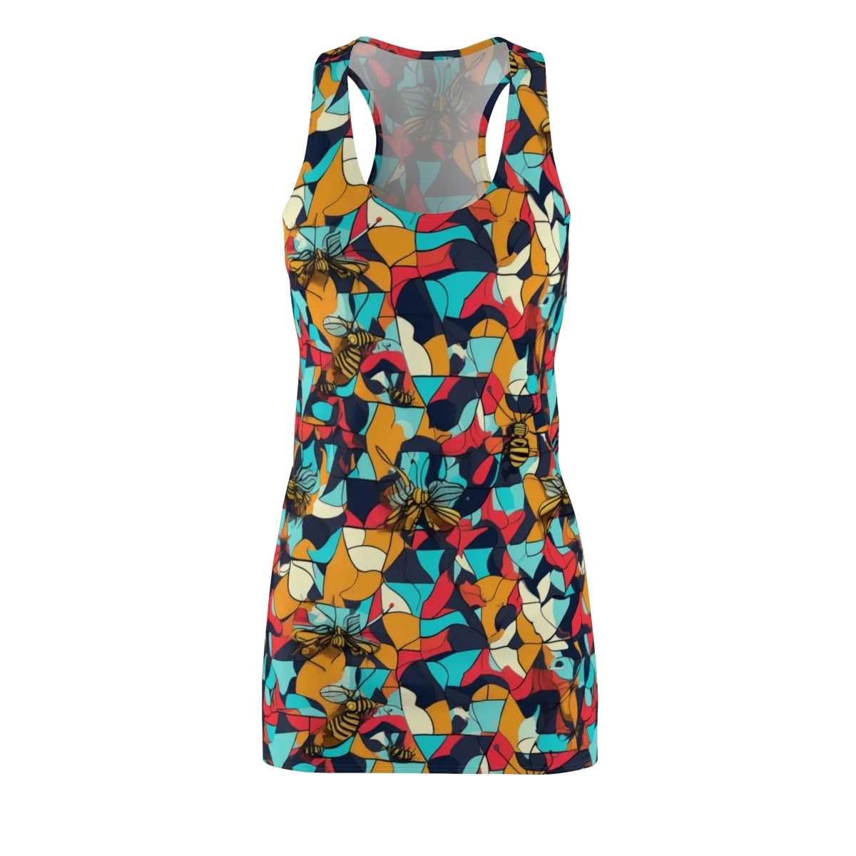 Pollinator Prism on Racerback Dress — Front