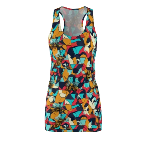 Pollinator Prism on a Racerback Dress