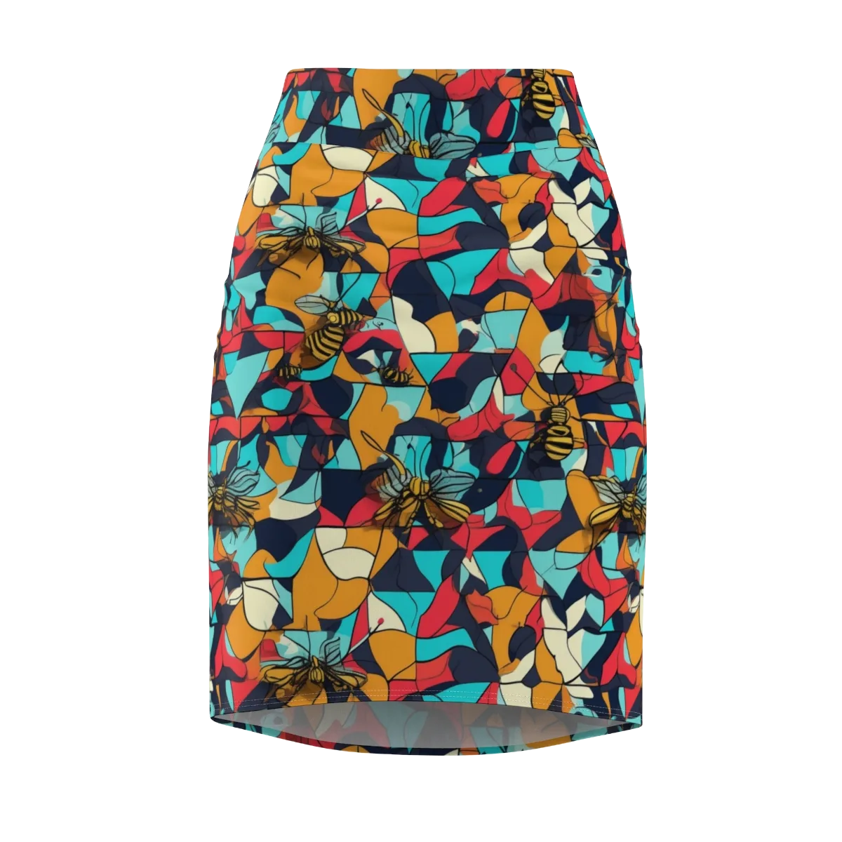 Pollinator Prism on Pencil Skirt — Front