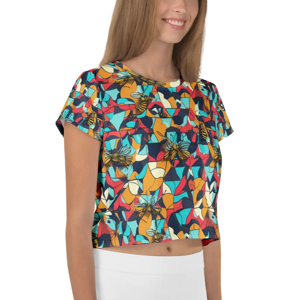 Pollinator Prism on Crop Tee — Right