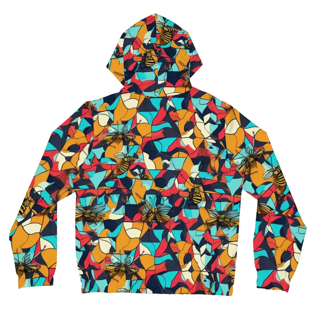 Pollinator Prism on Women's Full-Zip Hoodie — Back
