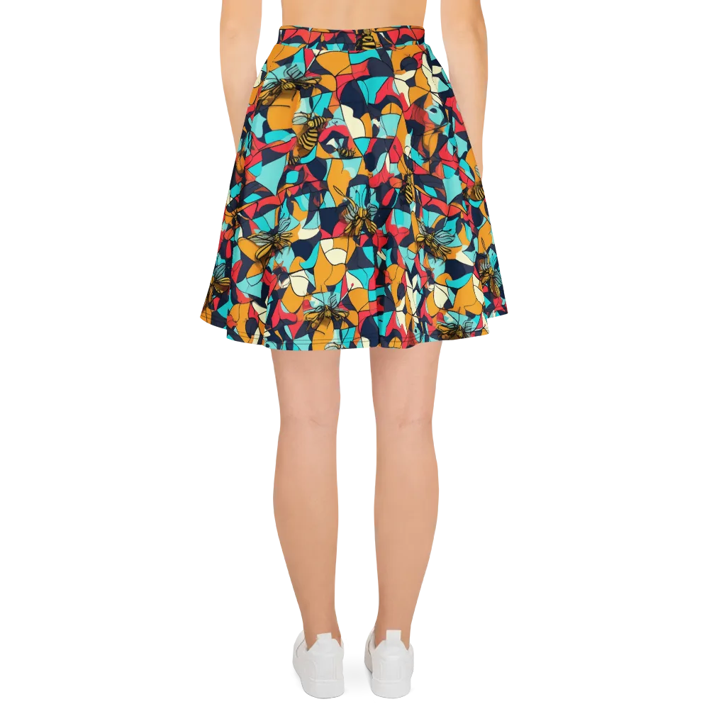 Pollinator Prism on Skater Skirt — Back