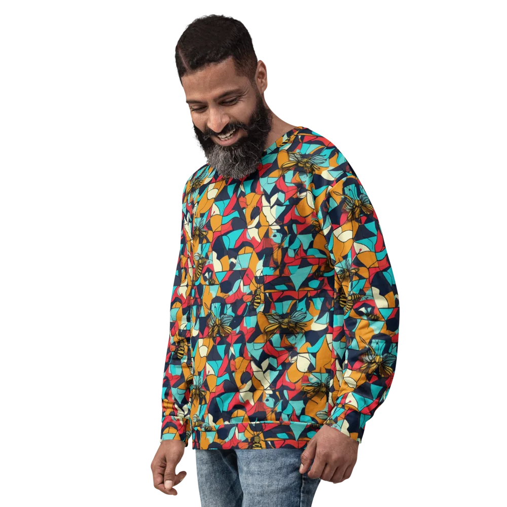 Pollinator Prism on Sweatshirt — Left Front