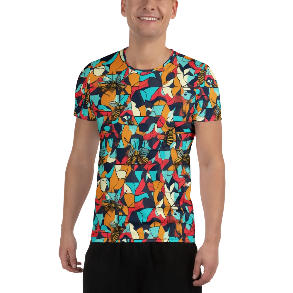 Pollinator Prism on Men's Athletic T-Shirt — Front