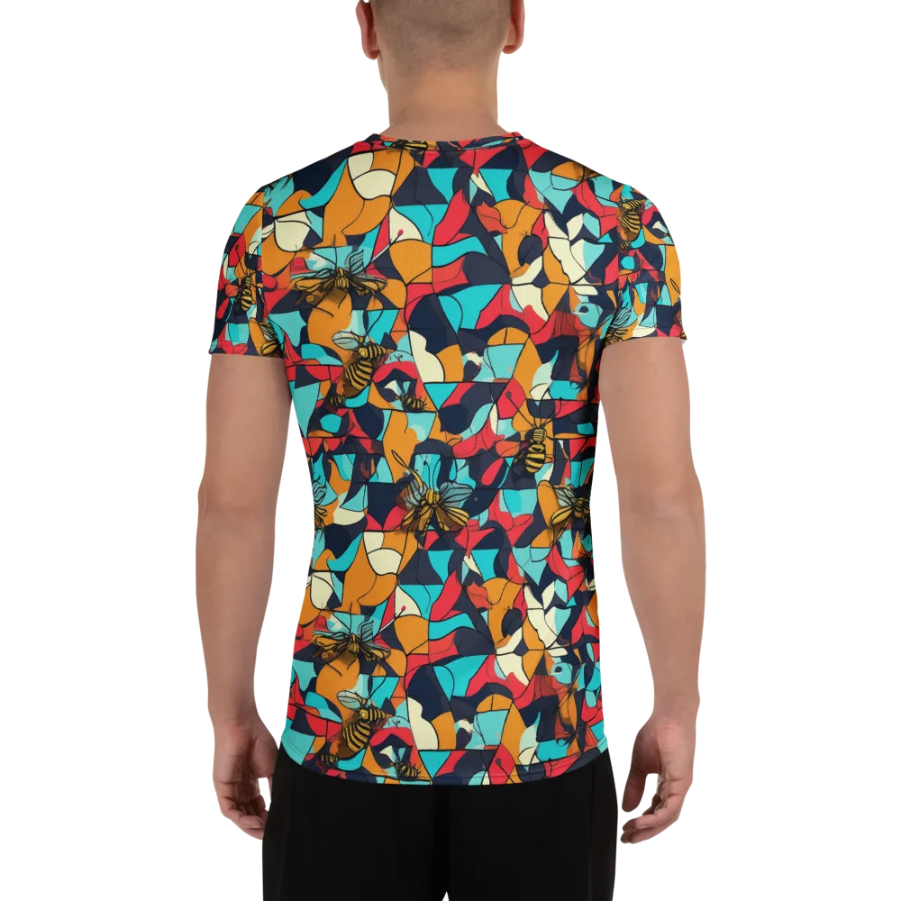 Pollinator Prism on Men's Athletic T-Shirt — Back