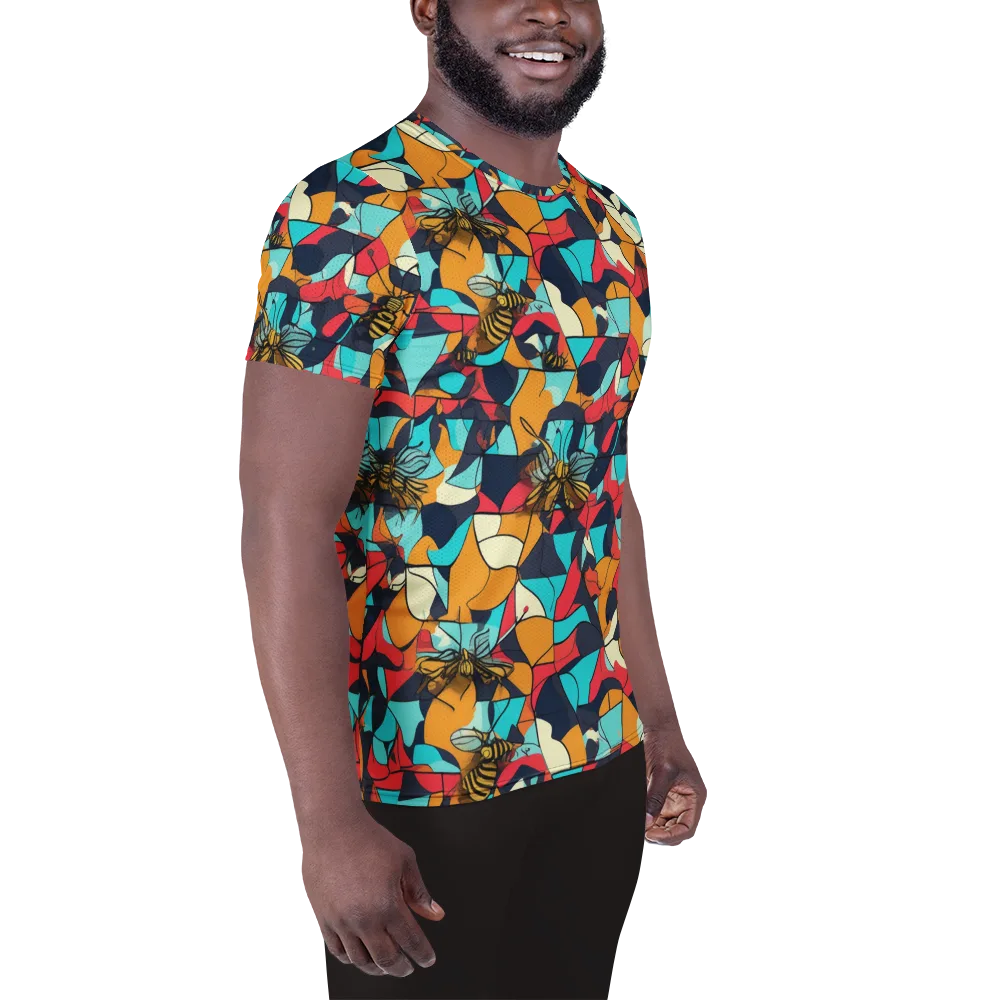 Pollinator Prism on Men's Athletic T-Shirt — Right