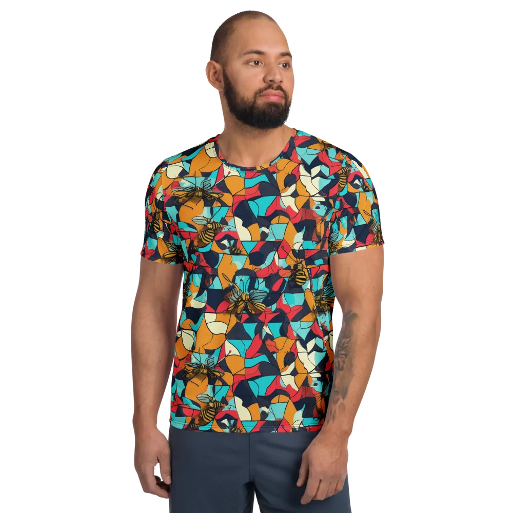 Pollinator Prism on Men's Athletic T-Shirt — Front