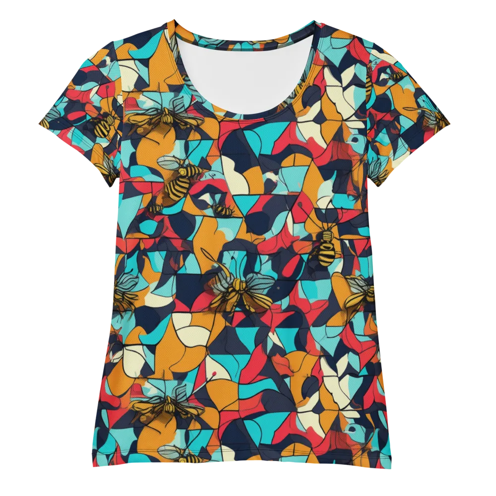 Pollinator Prism on Women's Athletic T-Shirt — Front