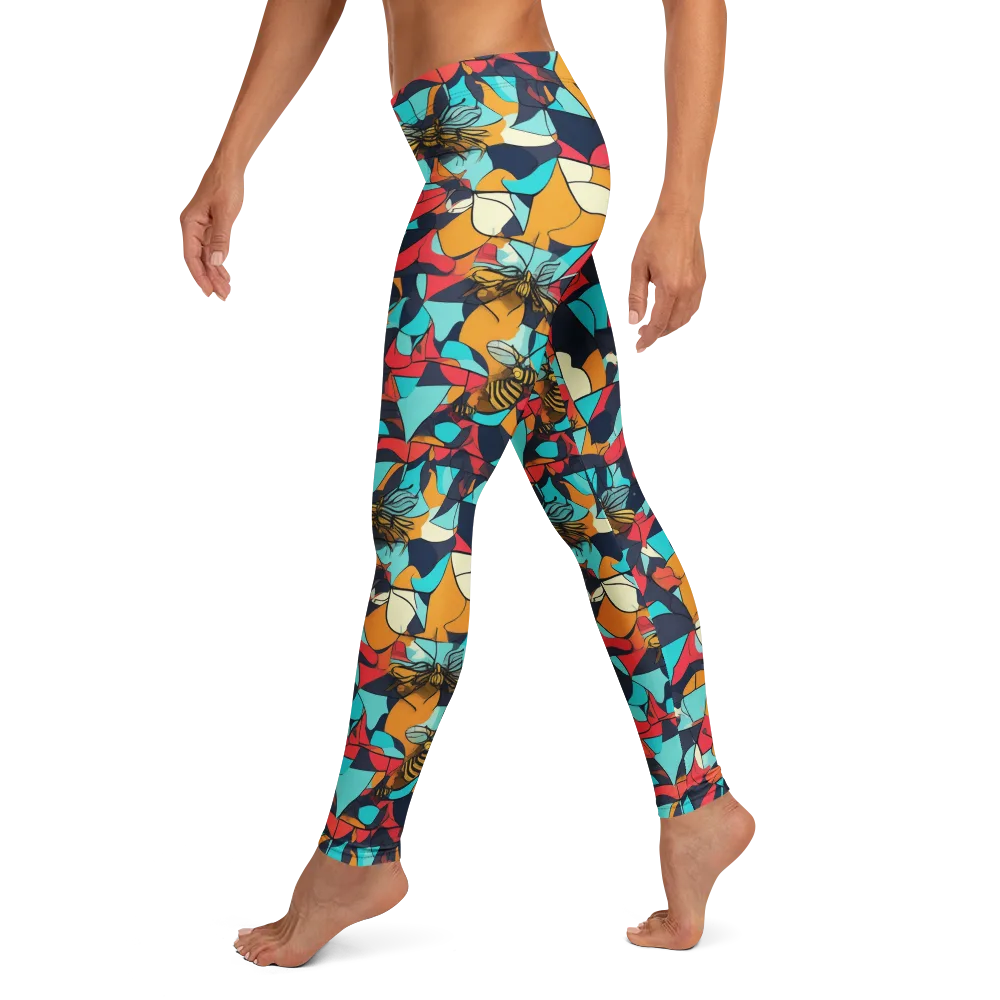 Pollinator Prism on Leggings — Left