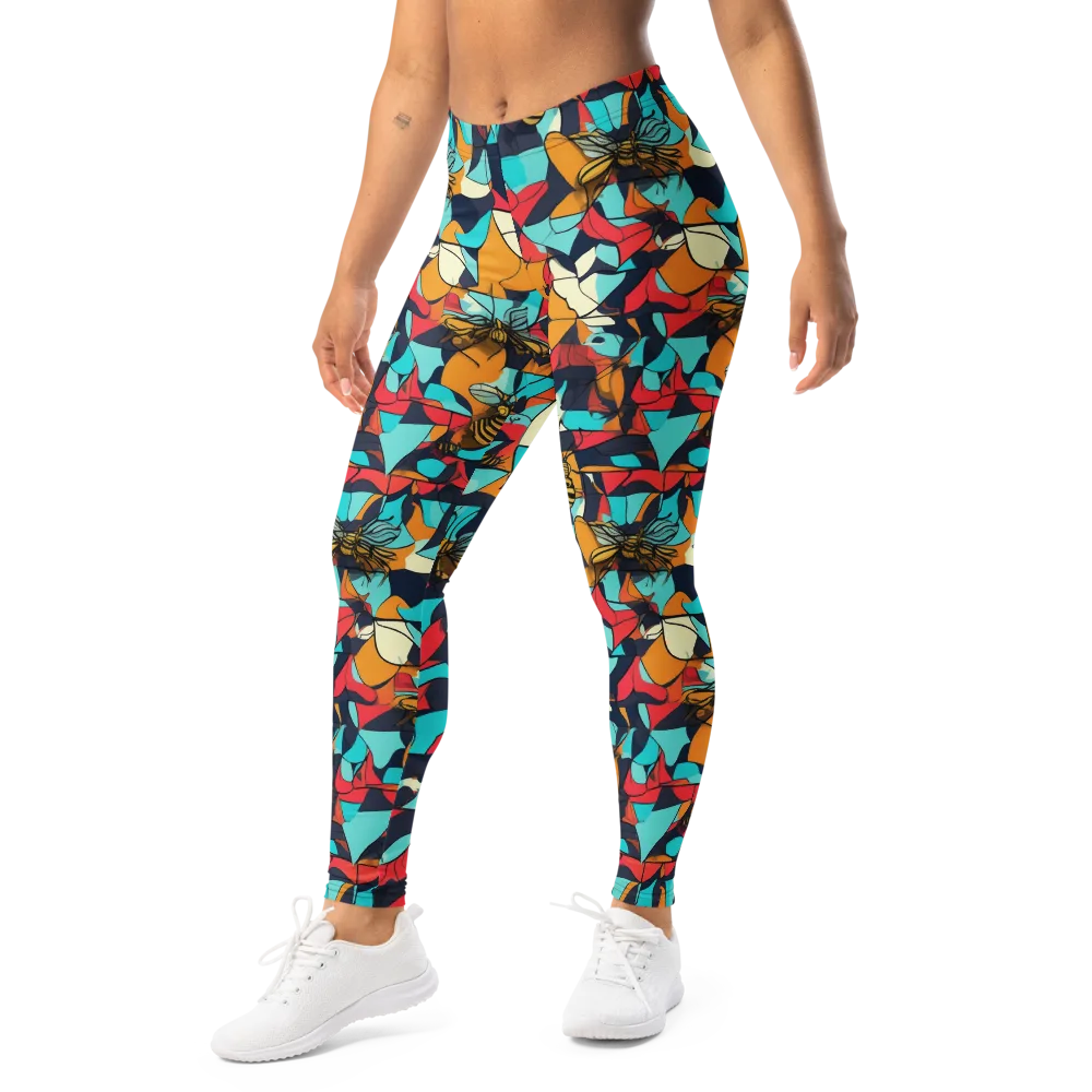 Pollinator Prism on Leggings — Left Front