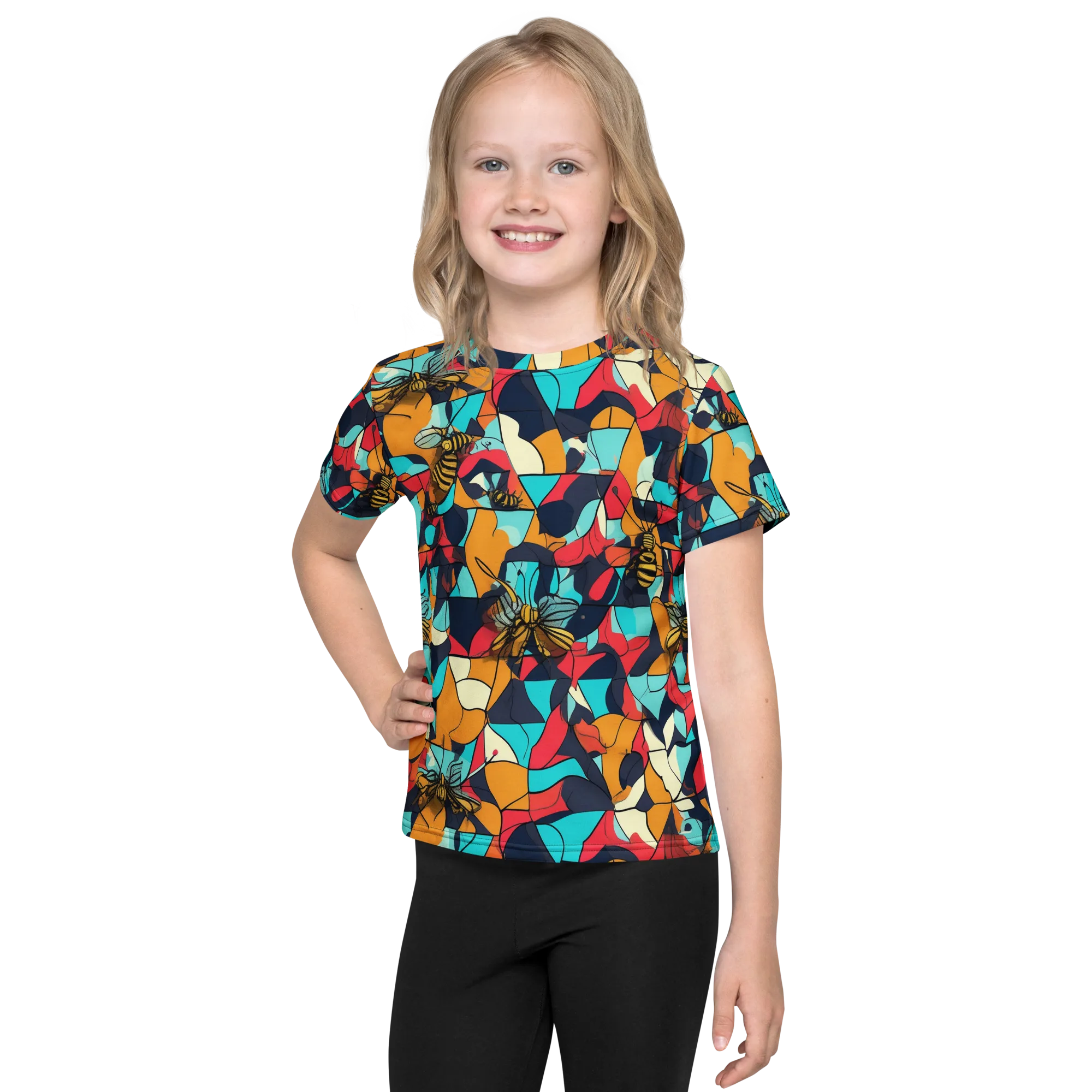 Pollinator Prism on Kids Crew Neck T-Shirt — Front