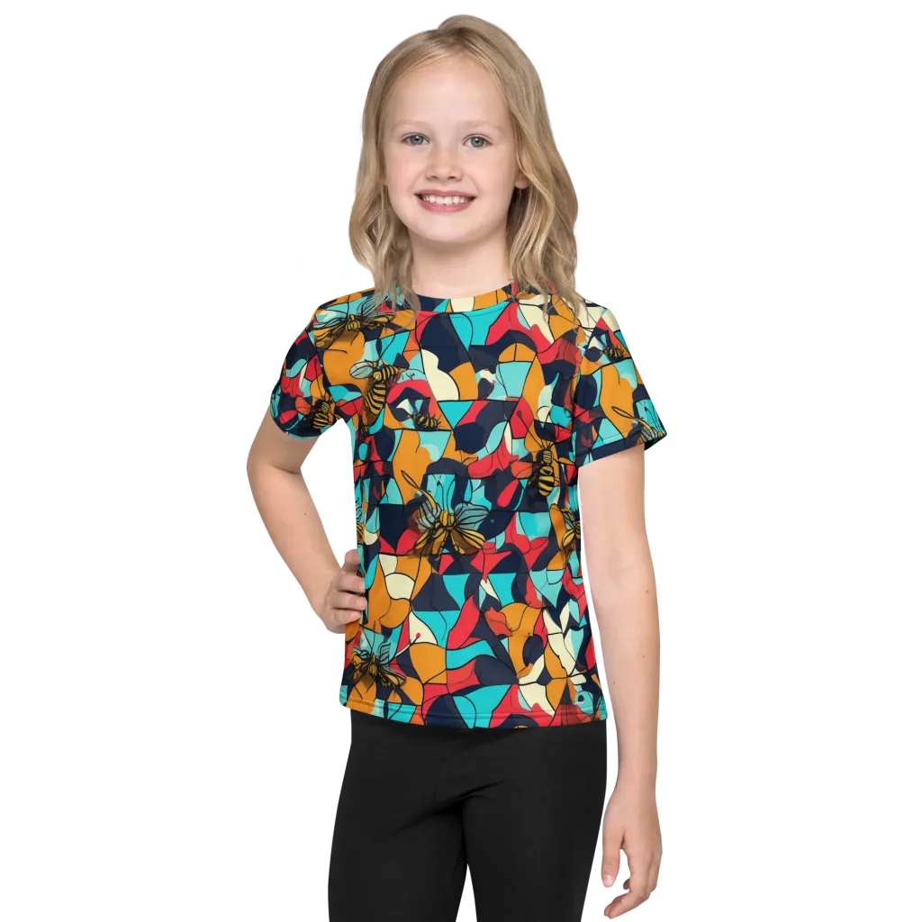 Pollinator Prism on Kids Crew Neck T-Shirt — Front