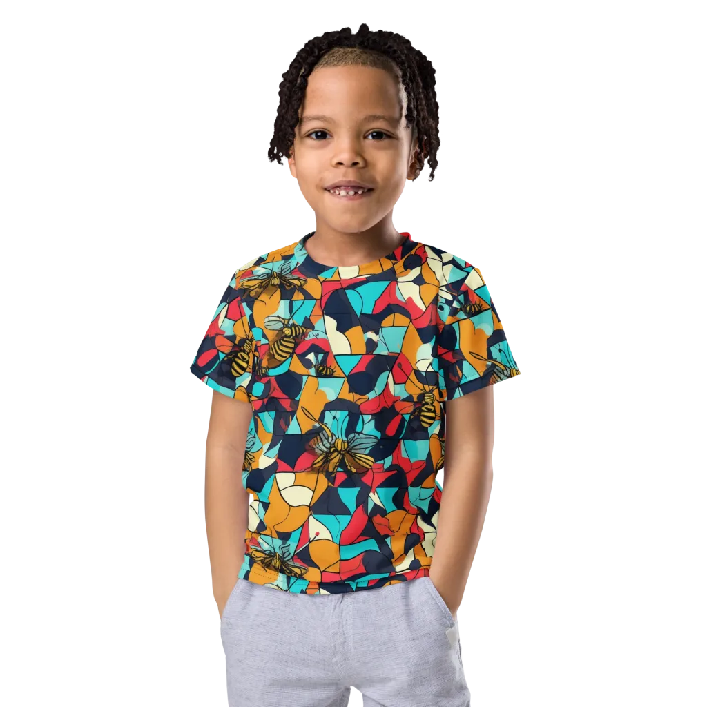 Pollinator Prism on Kids Crew Neck T-Shirt — Front
