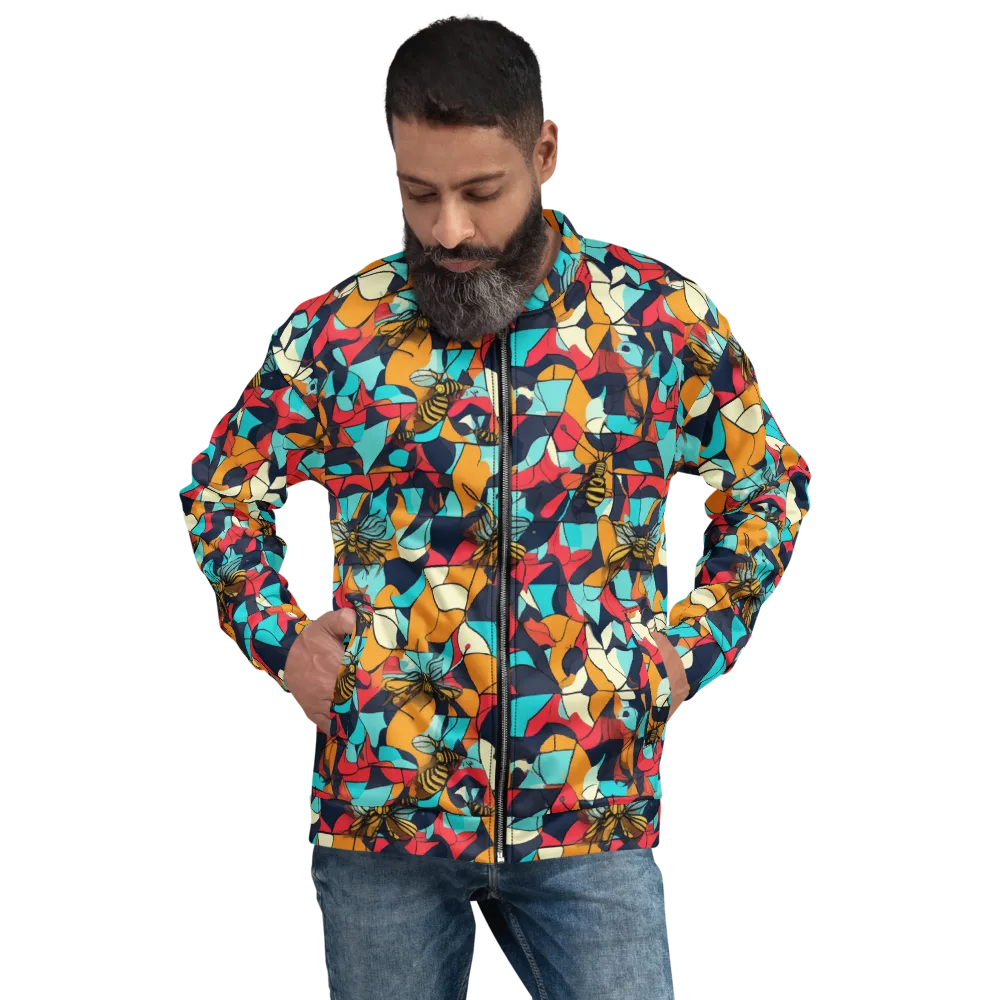 Pollinator Prism on Bomber Jacket — Front
