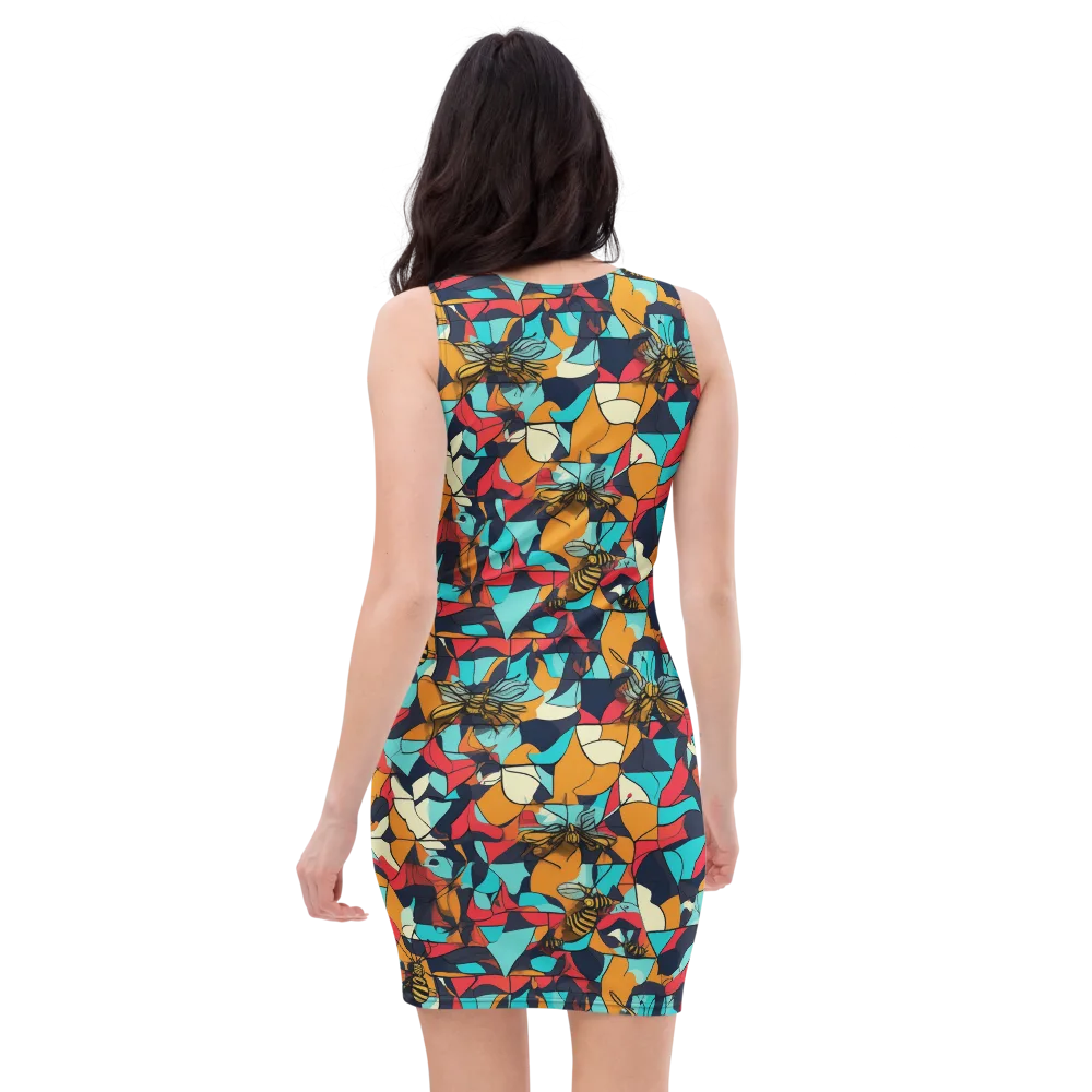 Pollinator Prism on Bodycon Dress — Back