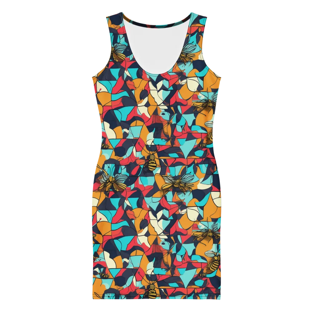 Pollinator Prism on Bodycon Dress — Front