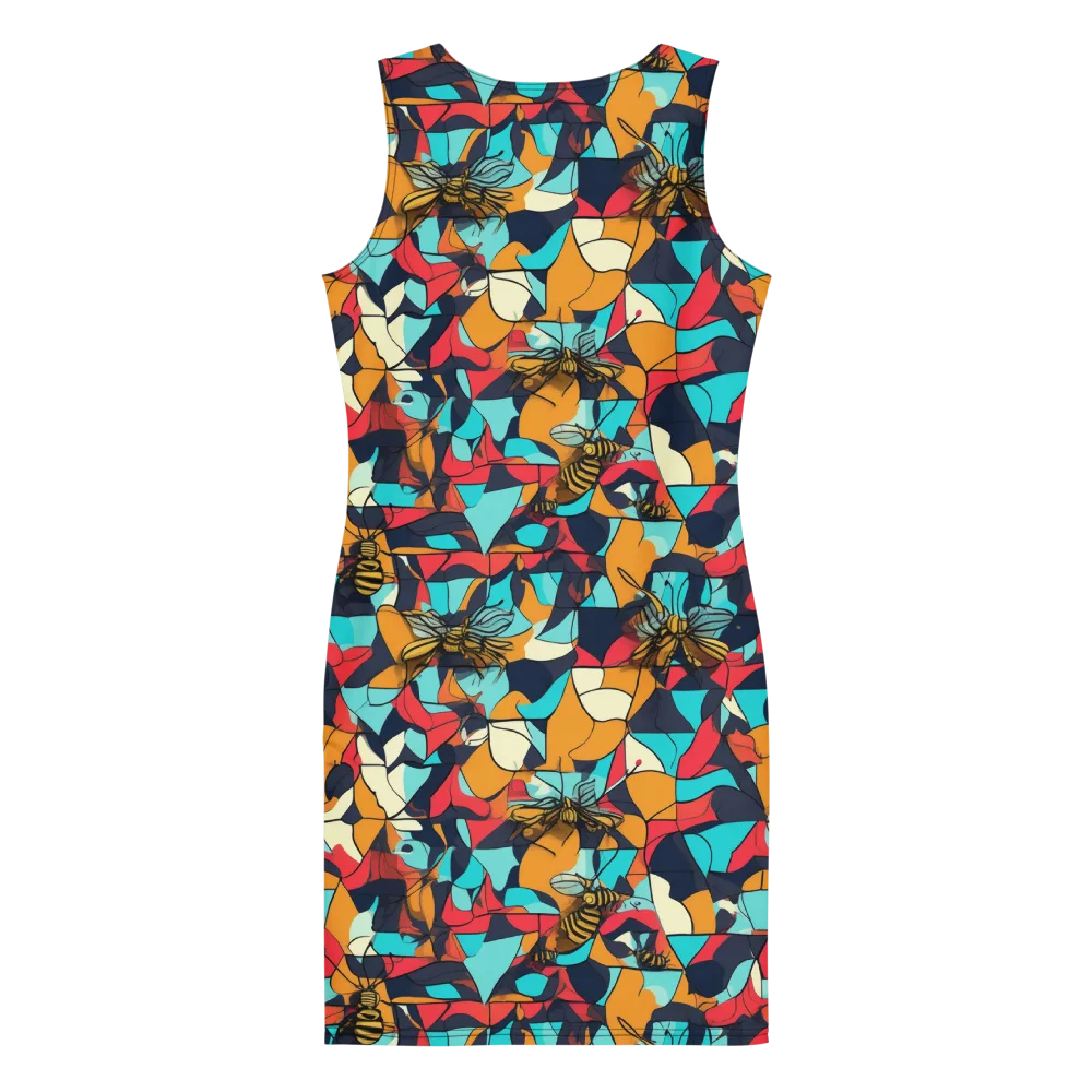 Pollinator Prism on Bodycon Dress — Back