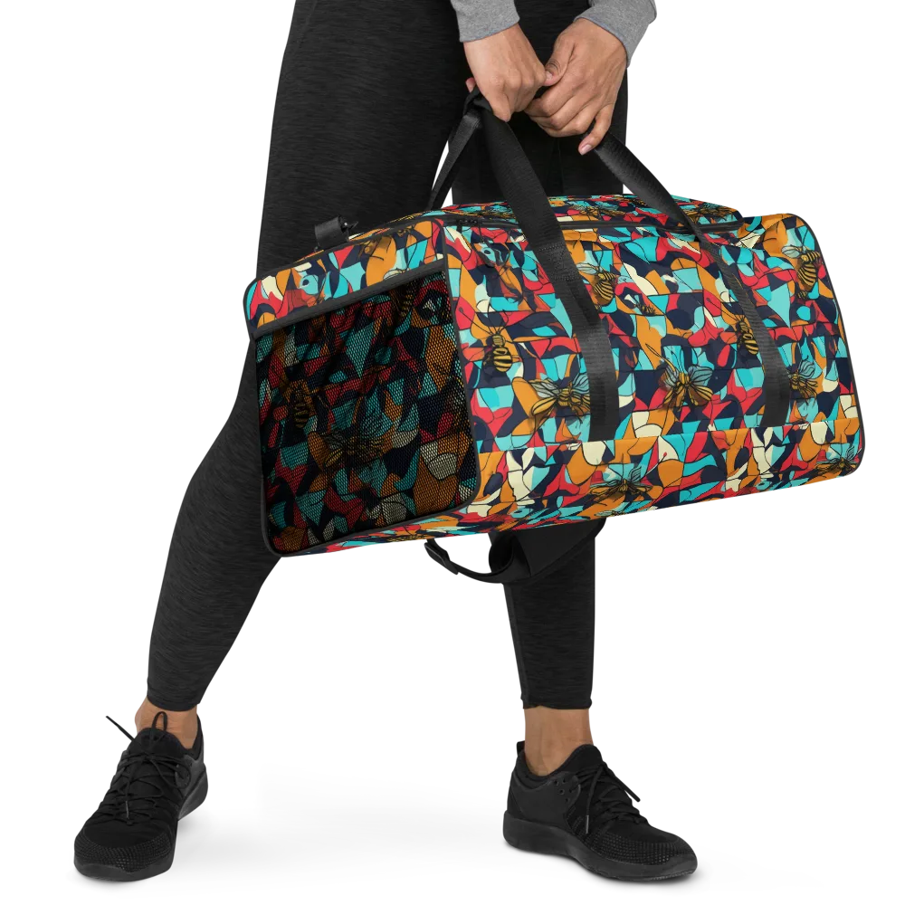 Pollinator Prism on Duffle Bag — Right Front