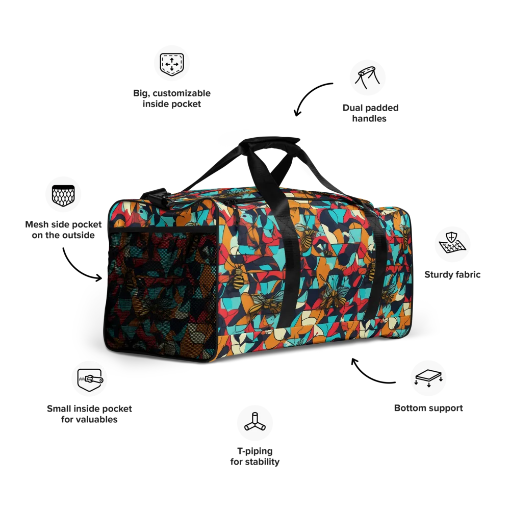 Pollinator Prism on Duffle Bag — Right Front