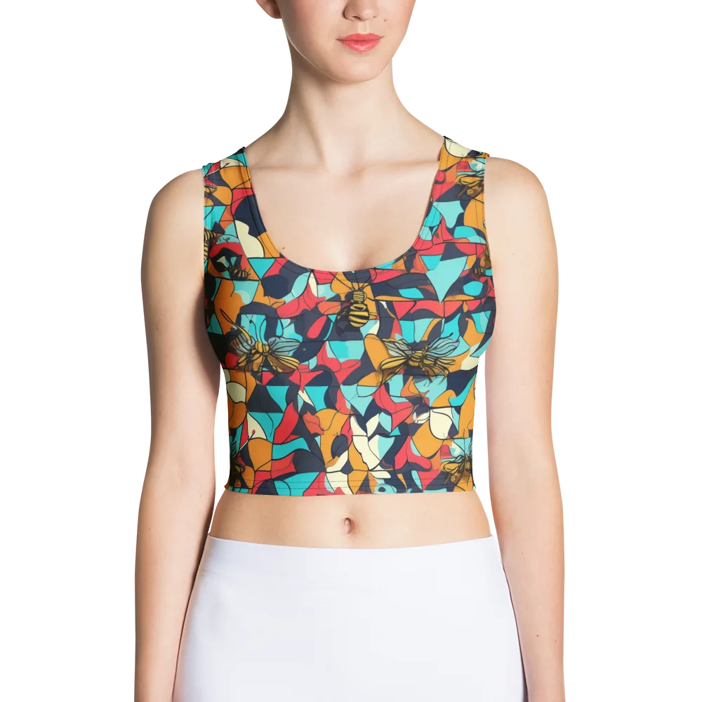 Pollinator Prism on Crop Top — Front