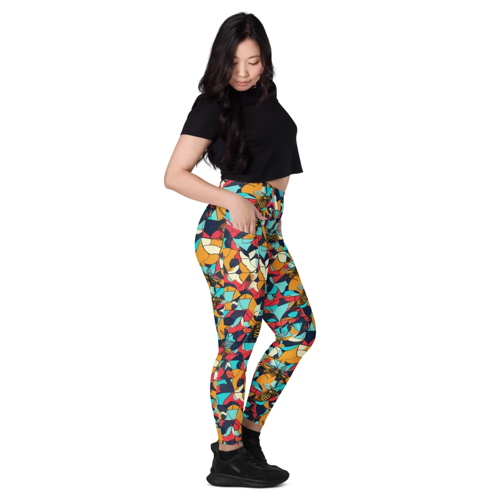 Pollinator Prism on Leggings with Pockets — Right