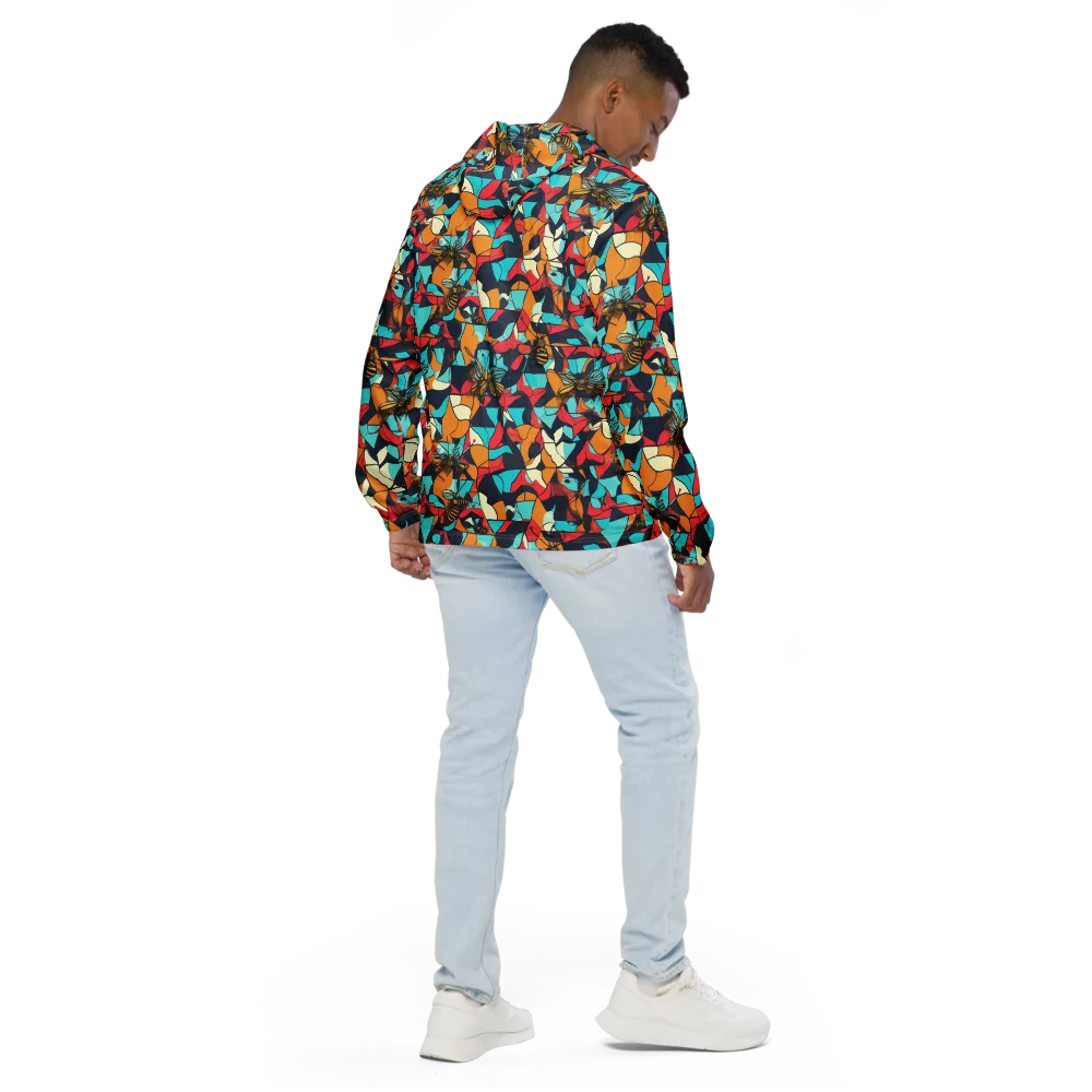 Pollinator Prism on Men's Windbreaker — Back