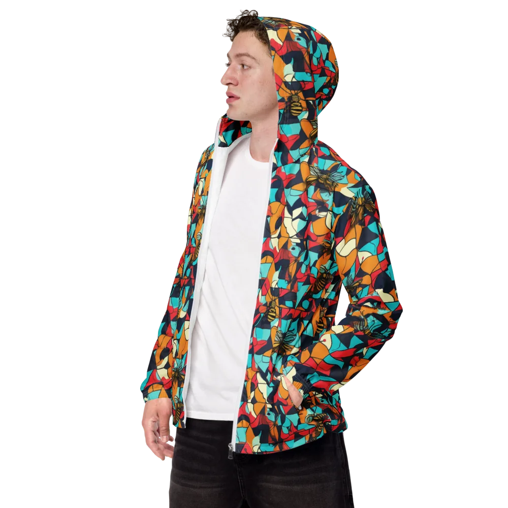 Pollinator Prism on Men's Windbreaker — Left Front