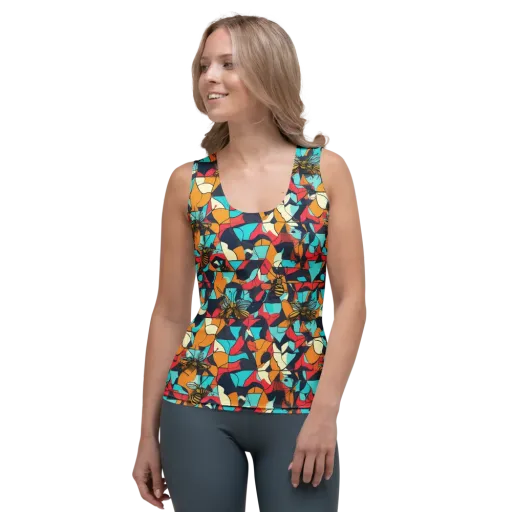 Pollinator Prism on a Women's Tank Top