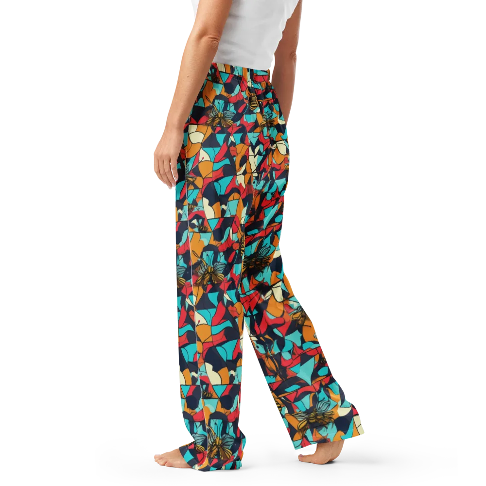 Pollinator Prism on Women's Pajama Pants — Left