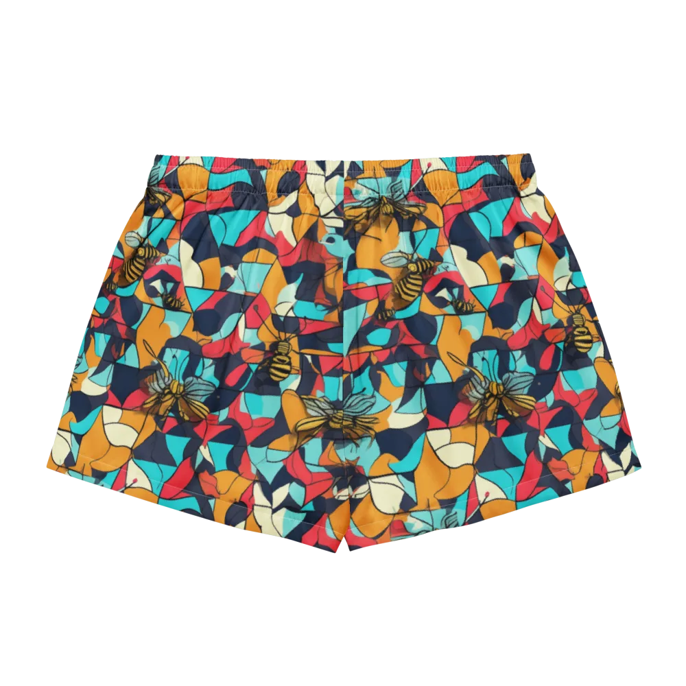 Pollinator Prism on Women's Pajama Shorts — Back