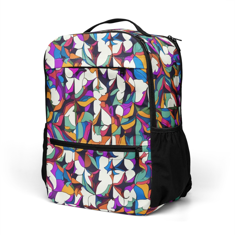 Electric Florilegium on Utility Backpack — Left Front