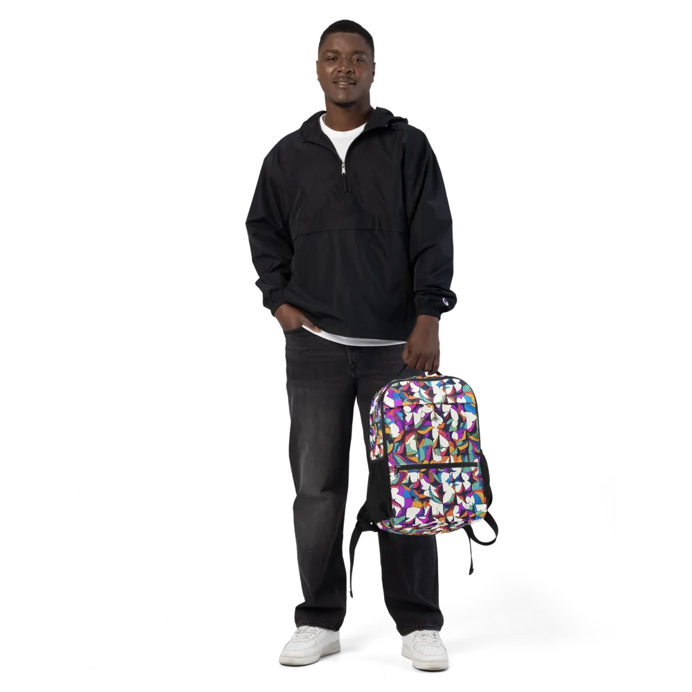 Electric Florilegium on Utility Backpack — Front