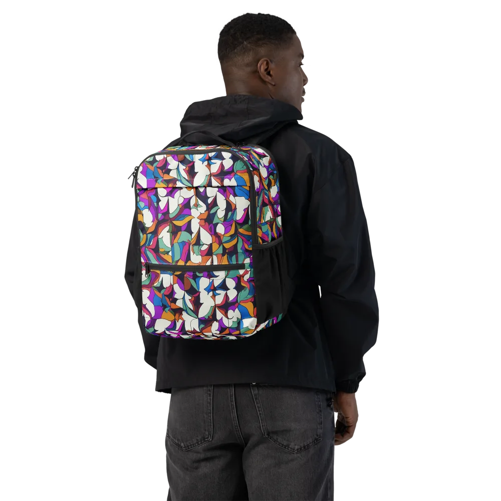 Electric Florilegium on Utility Backpack — Back