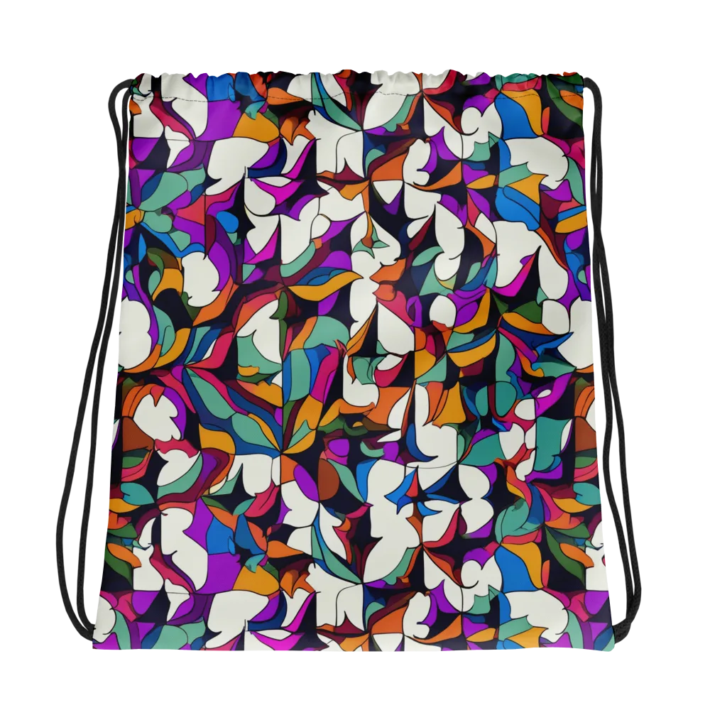 Electric Florilegium on Drawstring Bag — Photo