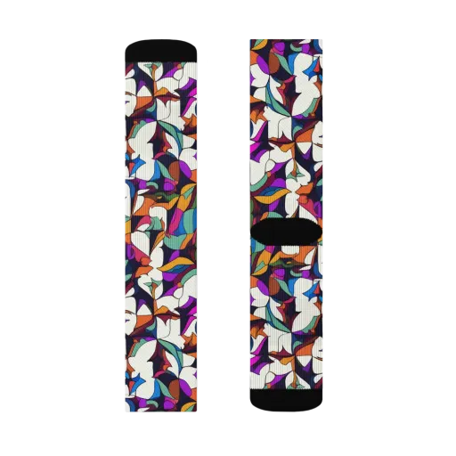 Electric Florilegium on a Socks
