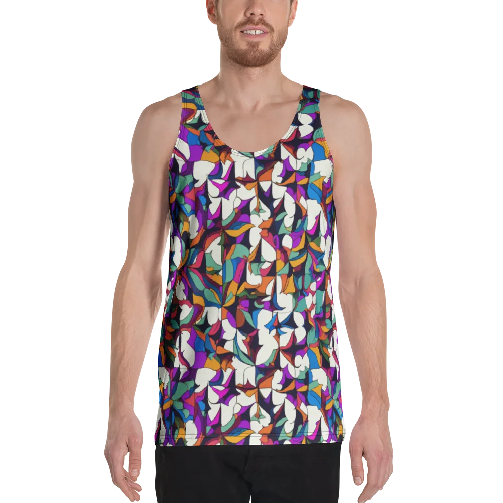 Electric Florilegium on Men's Tank Top — Front