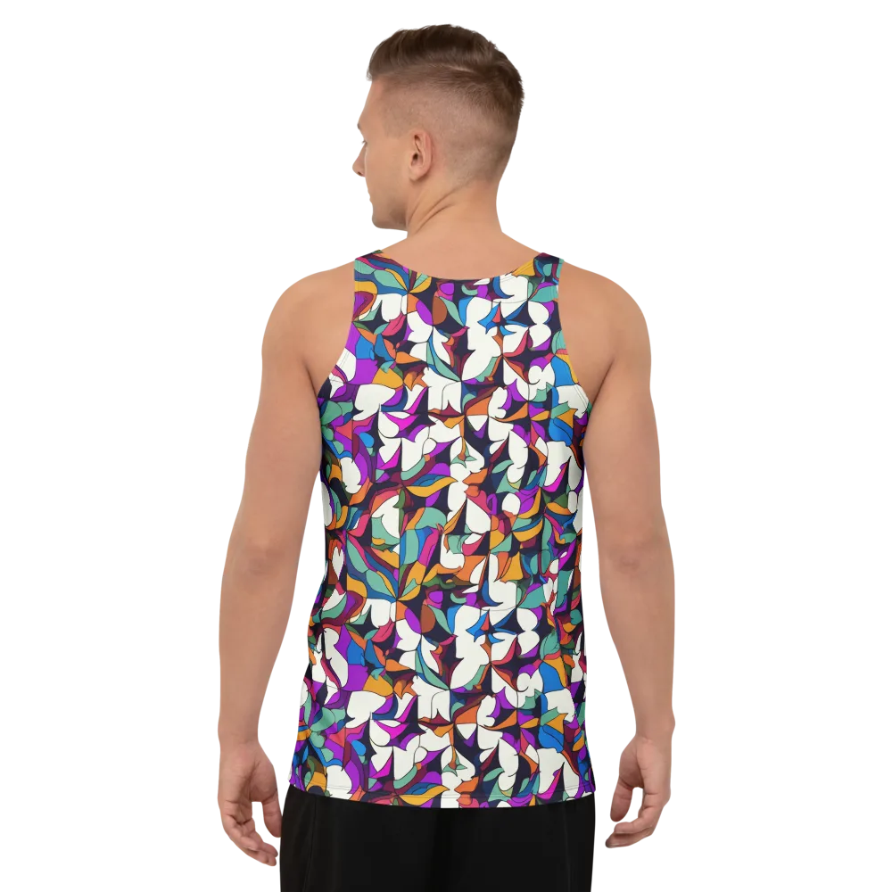 Electric Florilegium on Men's Tank Top — Back