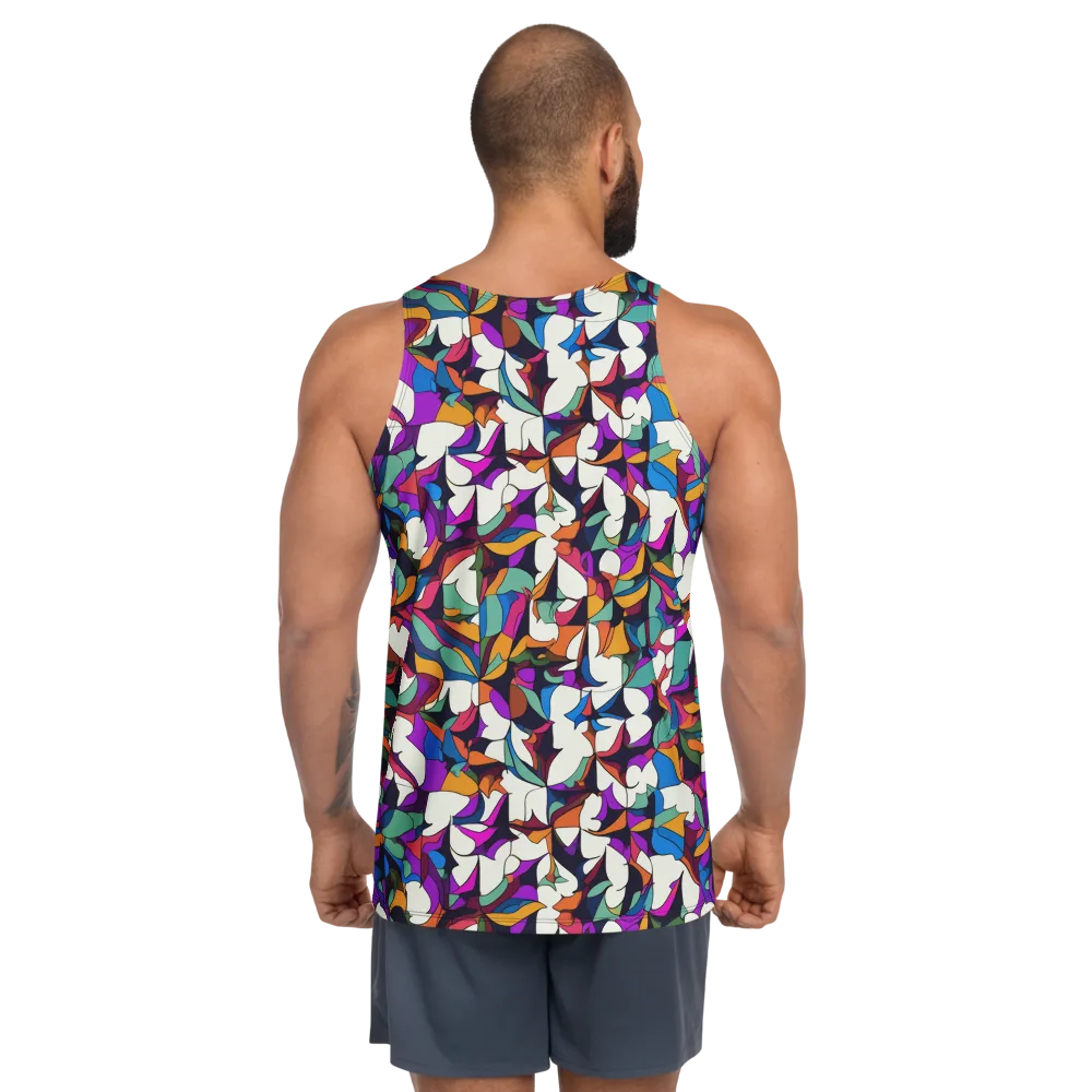 Electric Florilegium on Men's Tank Top — Back